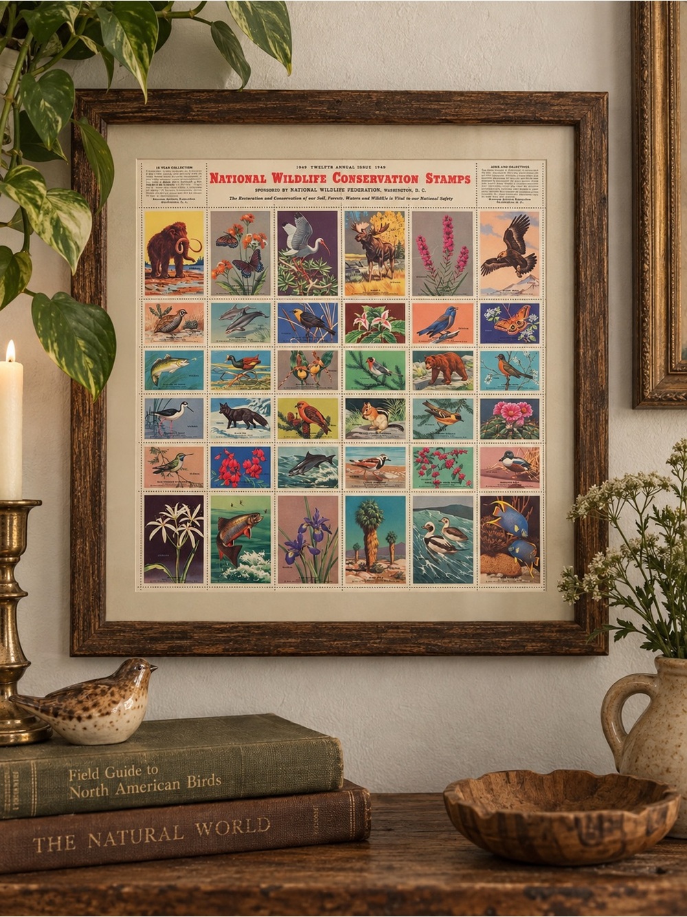 Vintage National Wildlife Conservation Stamp Set